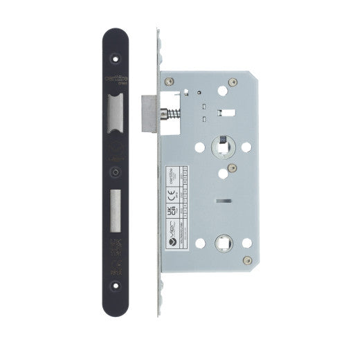 2 Piece - DIN bathroom - 78mm c/c - backset 55mm - radius
