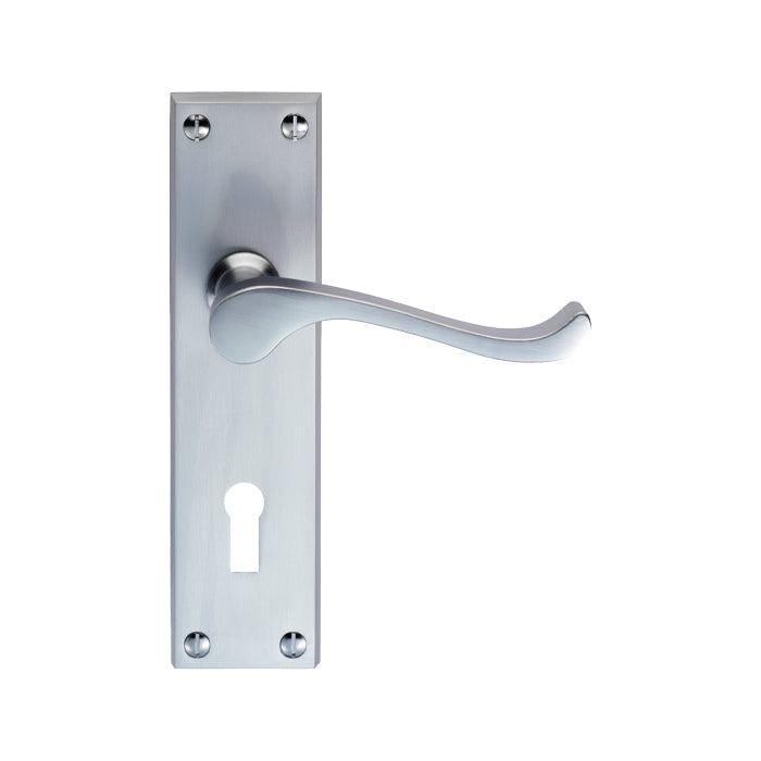 Contract Victorian Scroll Lever on Backplate