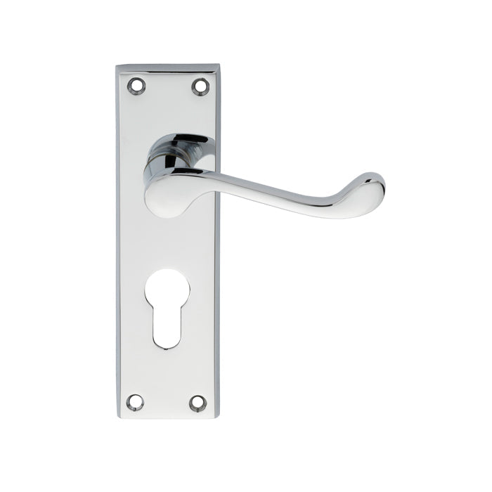 Contract Victorian Scroll Lever on Backplate