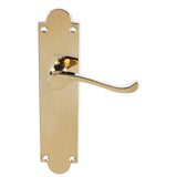 Victorian Scroll Lever On Shaped Backplate - (Contract Range)