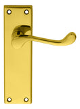 Victorian Scroll Lever on Backplate