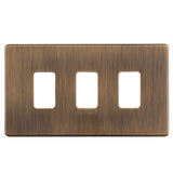 Skip to the beginning of the images gallery Concealed 3mm 1 - 12 Gang Grid Plates