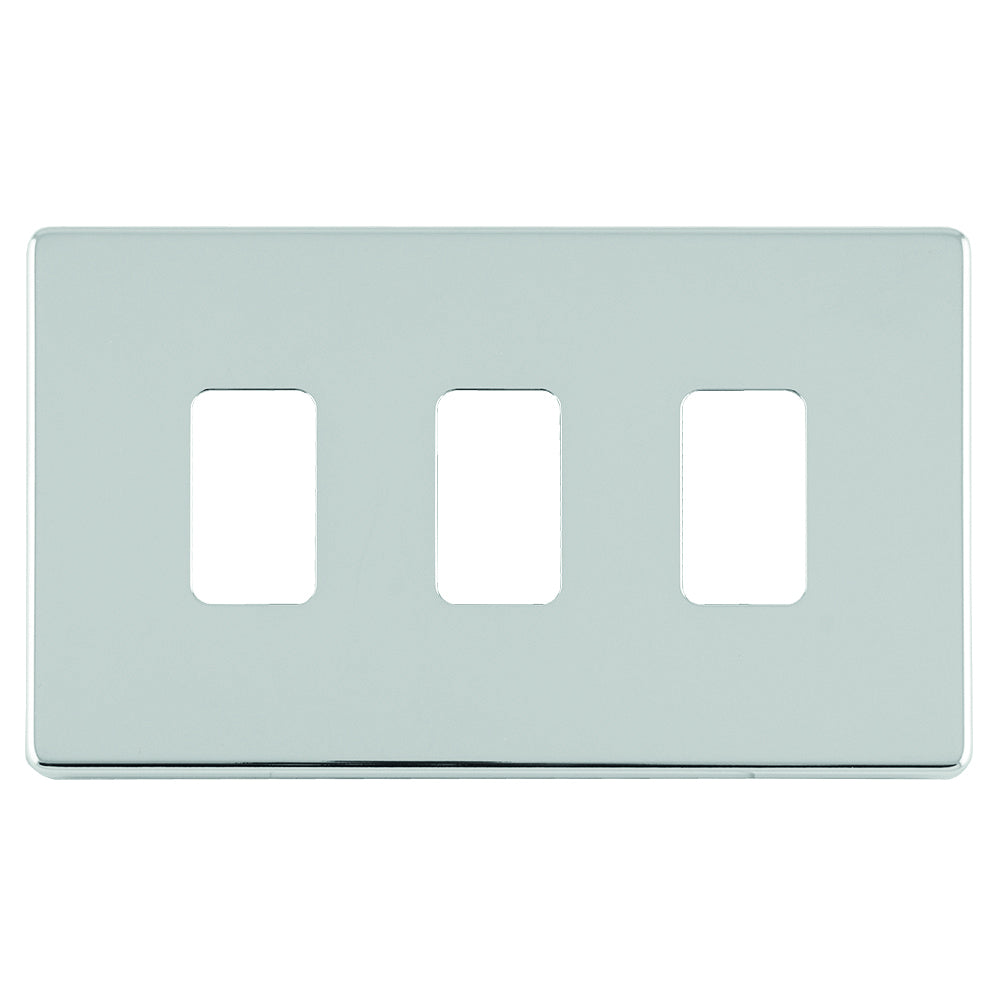 Skip to the beginning of the images gallery Concealed 3mm 1 - 12 Gang Grid Plates