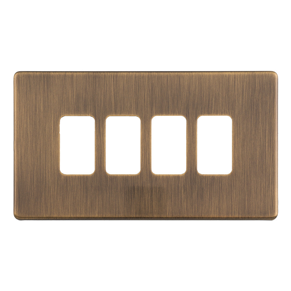 Skip to the beginning of the images gallery Concealed 3mm 1 - 12 Gang Grid Plates