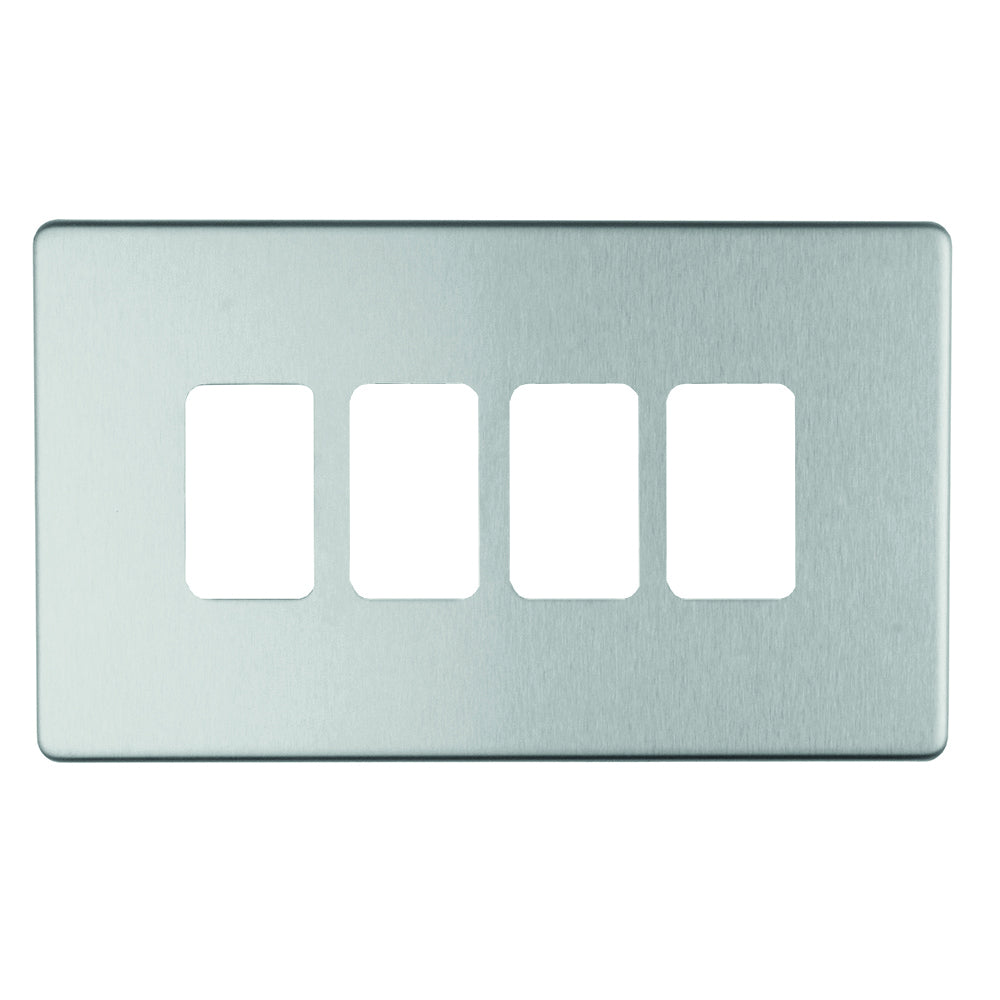Skip to the beginning of the images gallery Concealed 3mm 1 - 12 Gang Grid Plates