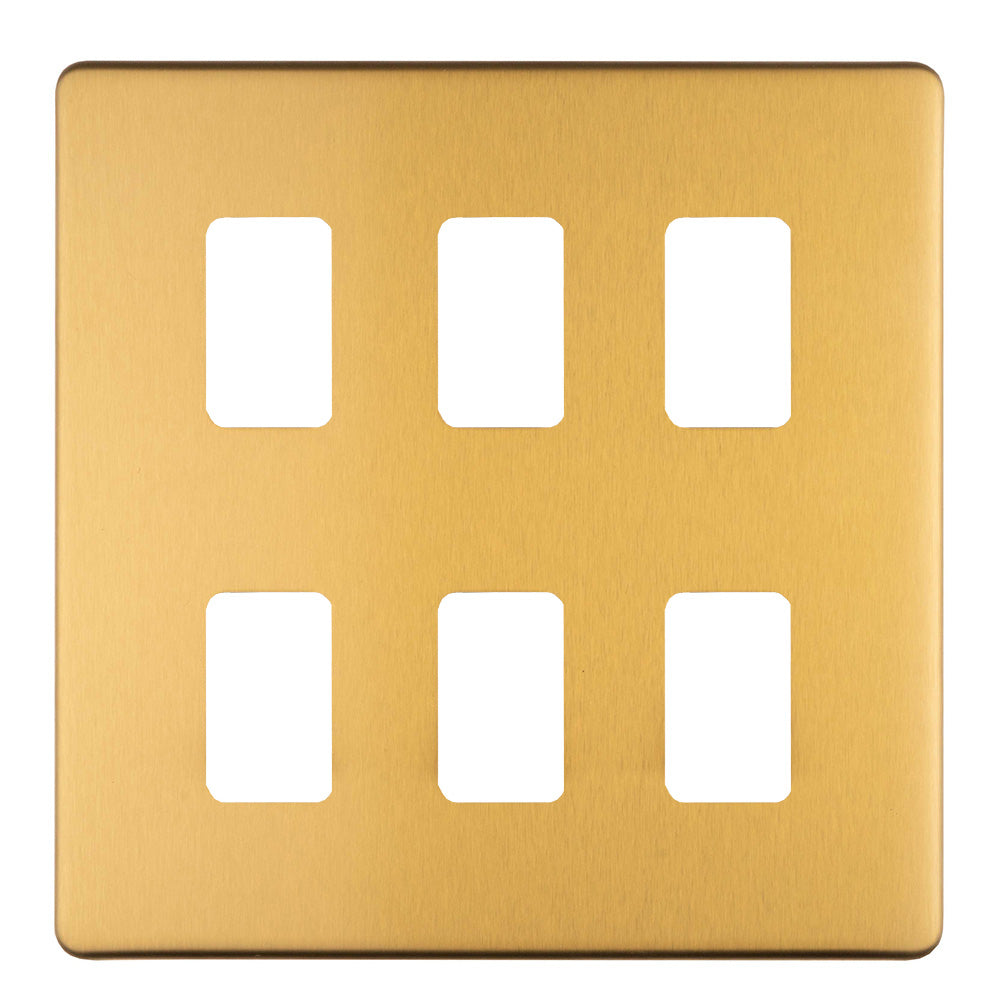 Skip to the beginning of the images gallery Concealed 3mm 1 - 12 Gang Grid Plates