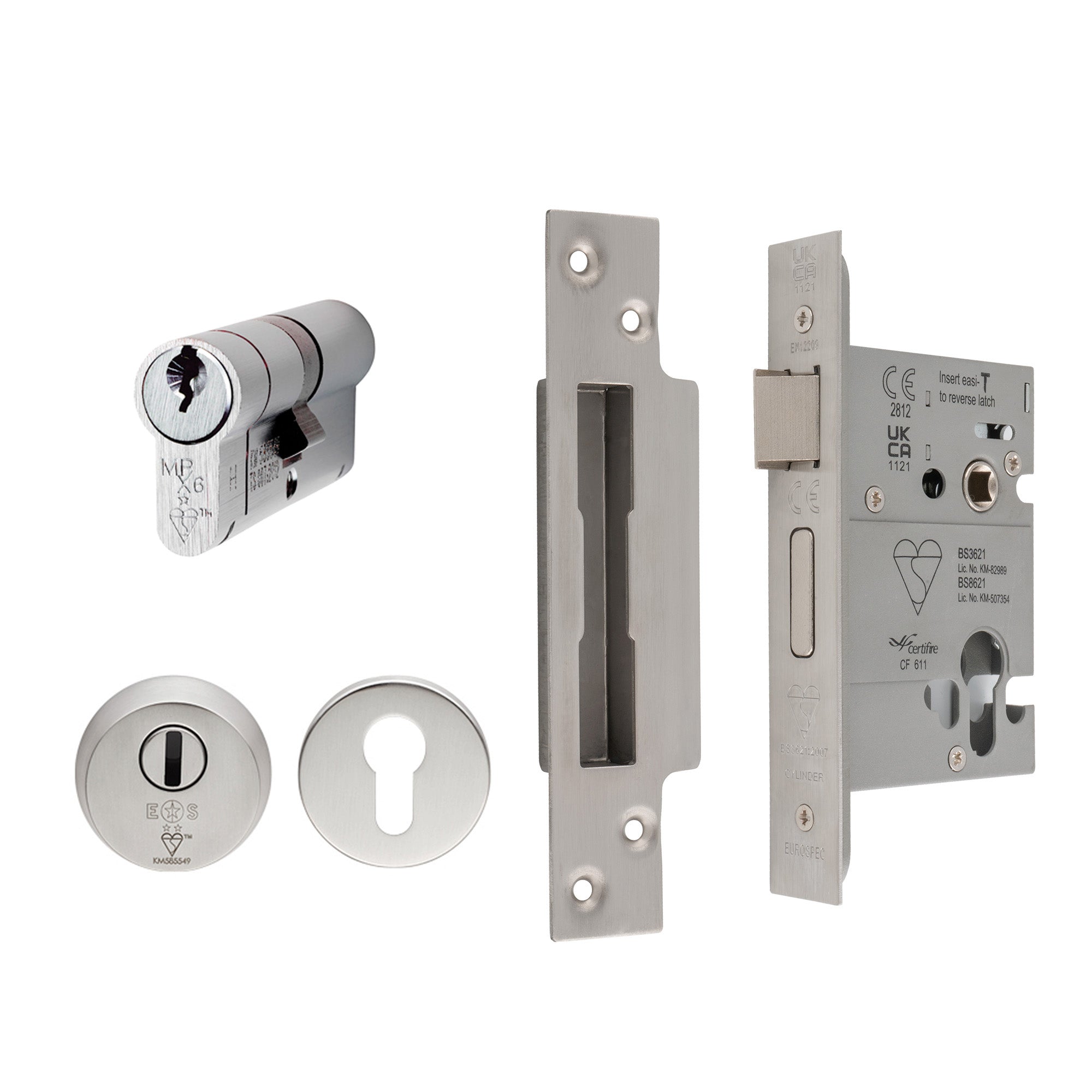 Easi T Euro Profile BS Double Cylinder Sashlock