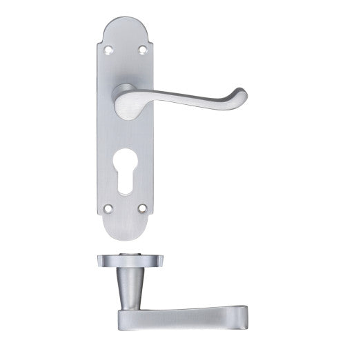 Oxford Lever Euro Lock (47.5mm c/c) Furniture 170 x 42mm