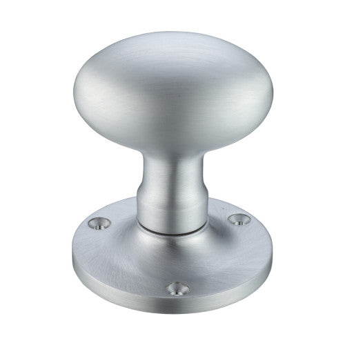 Oval Mortice Knob Furniture 62.5mm Rose dia.