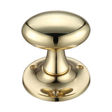Oval Mortice Knob Furniture 60mm Rose dia.