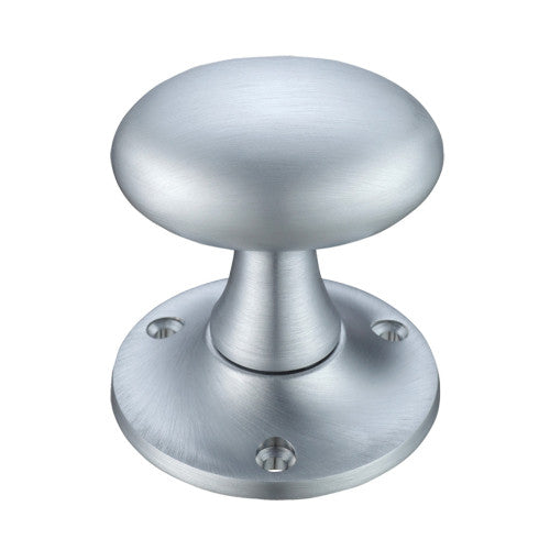 Oval Mortice Knob Furniture 60mm Rose dia.