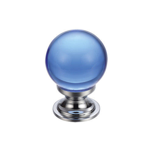 Glass Ball Cabinet Knob - Plain 25mm