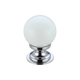 Glass Ball Cabinet Knob - Plain 30mm