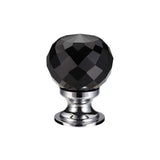 Glass Ball Cabinet Knob - Facetted 25mm