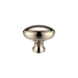 Oval Cupboard Knob 32mm dia