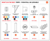 Residential Fire Door Pack - Push/Pull UK Lockable
