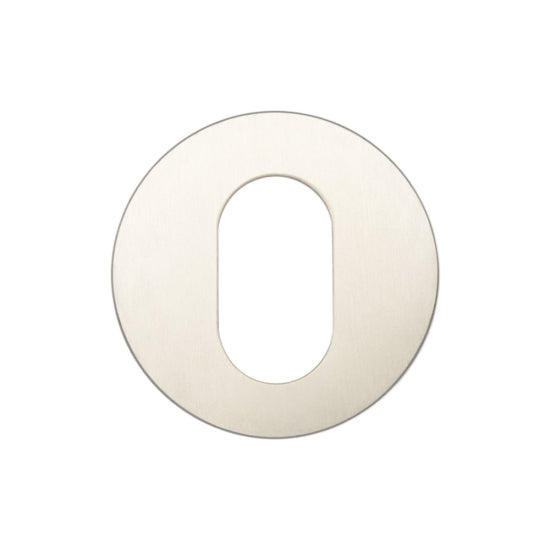 Stainless Steel Oval Profile Escutcheons Grade 201 52x8mm Satin Stainless Steel