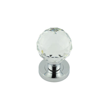 Jedo Faceted Glass Mortice Knob