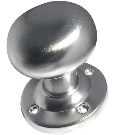Jedo Mushroom Mortice Door Knobs 51mm Diameter 51mm Satin Chrome