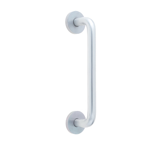 Aluminium 19mm D Shape Pull handle Rose Fixing SAA Finish