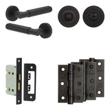 Complete Bloom Door Handle Pack - Internal Doors - Black