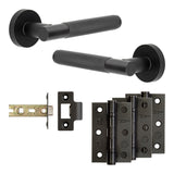 Complete Bari Door Handle Pack - Internal Doors - Black