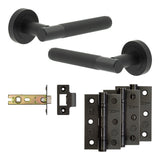 Complete Venice Door Handle Pack - Internal Doors - Black