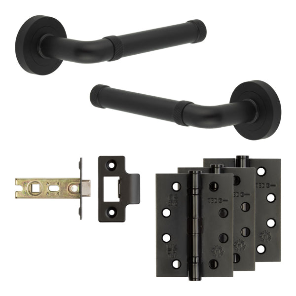 Complete Midtown Door Handle Pack - Internal Doors - Black