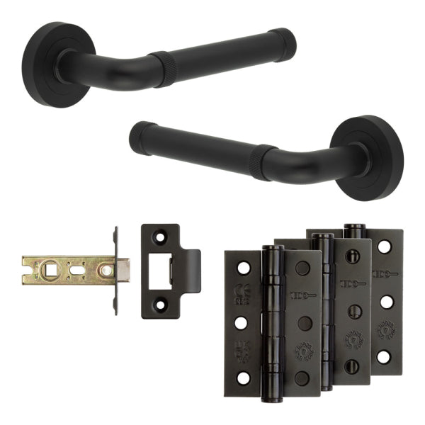 Complete Midtown Door Handle Pack - Internal Doors - Black