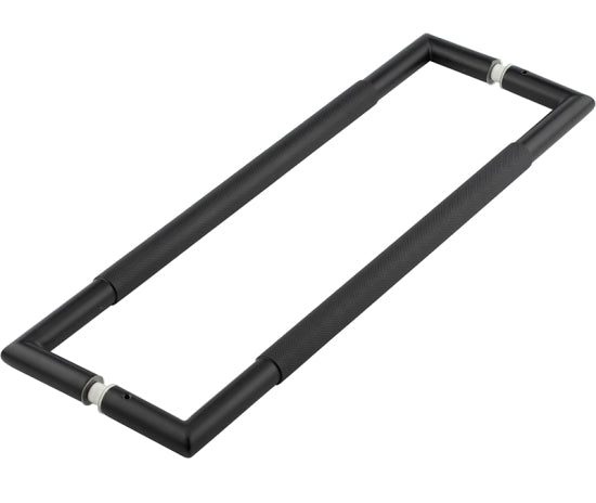 Nero Mitred Knurled Pull handles B/B Fixing