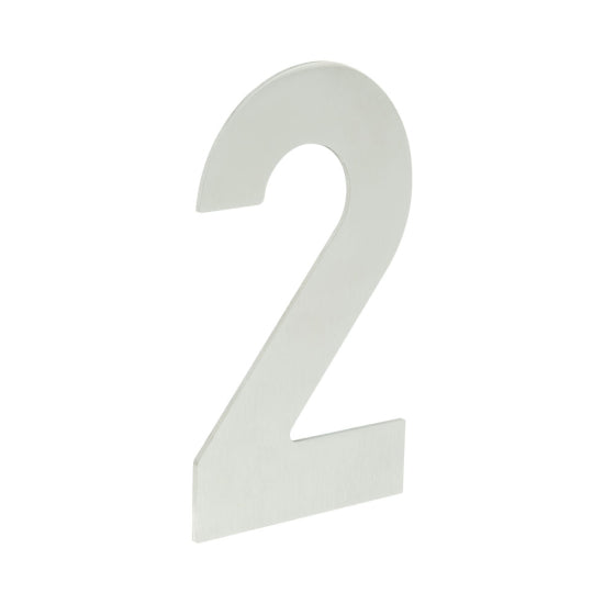 Numerals Satin Stainless Steel Finish