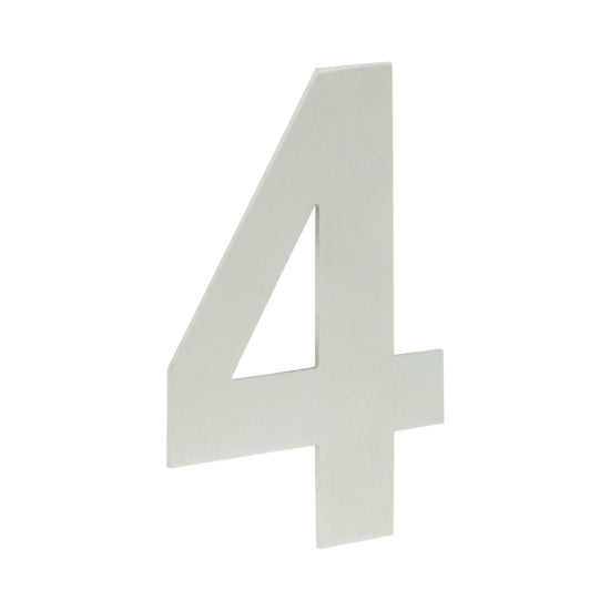 Numerals Satin Stainless Steel Finish
