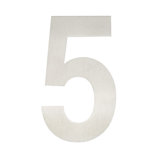 Numerals Satin Stainless Steel Finish