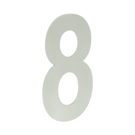 Numerals Satin Stainless Steel Finish