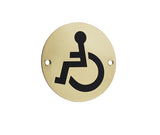 Stainless Steel Disabled Symbol
