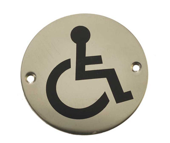 Stainless Steel Disabled Symbol