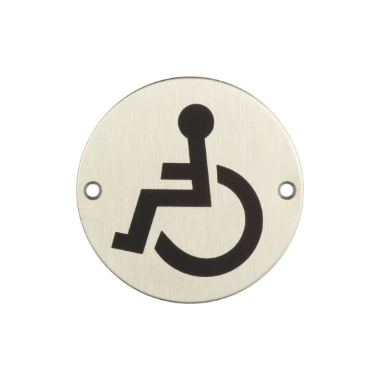 Stainless Steel Disabled Symbol