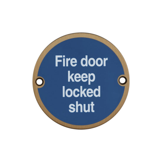 Stainless Steel Fire Door Keep Locked Shut