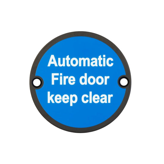 Stainless Steel Automatic Fire Door Keep Clear