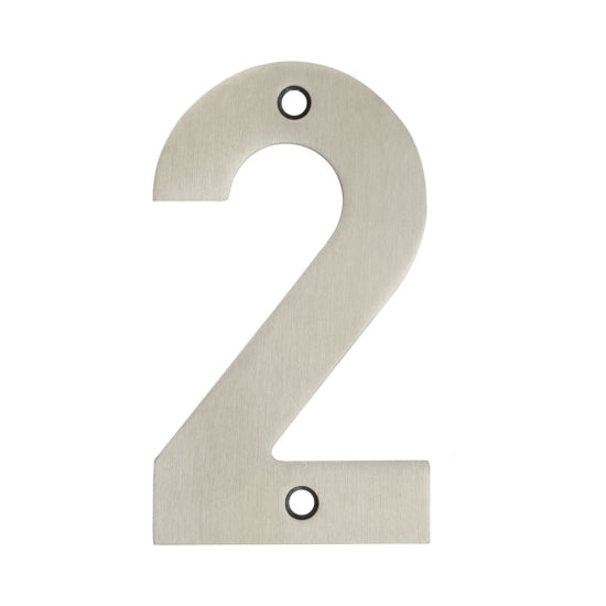 Numerals Satin Stainless Steel Finish