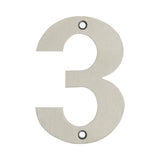 Numerals Satin Stainless Steel Finish