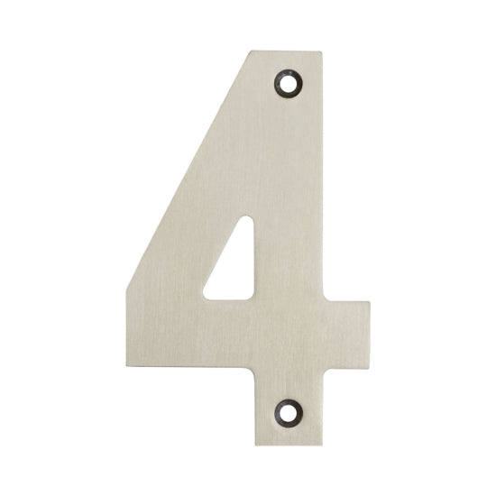 Numerals Satin Stainless Steel Finish