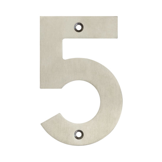 Numerals Satin Stainless Steel Finish