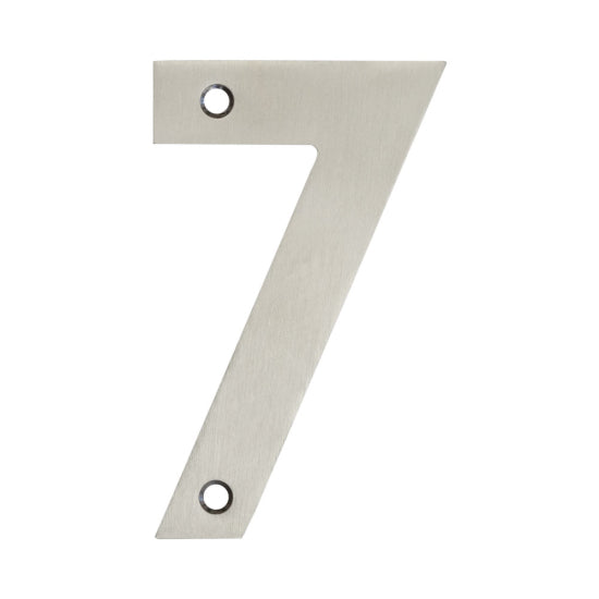 Numerals Satin Stainless Steel Finish