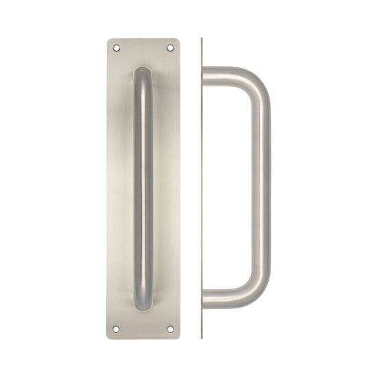 Stainless Steel Pull Handles w/ Plate