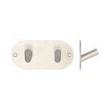 Double Robe Hook 90x45mm Satin Stainless Steel