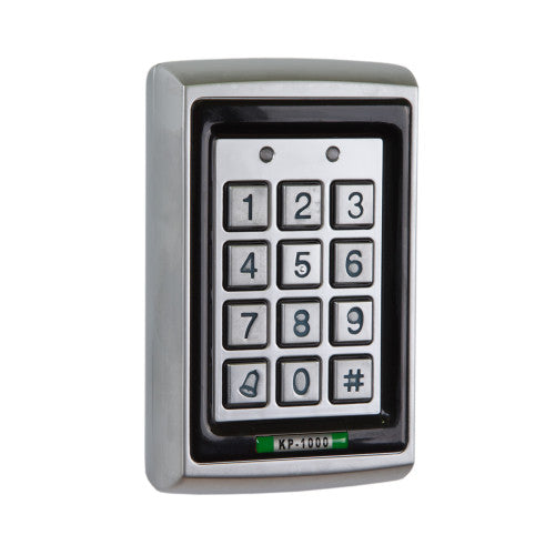 Keypad with Electroplated Anti Vandal Case - External if used with Rainshield