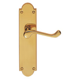 Victorian Scroll Lever on Shaped Backplate