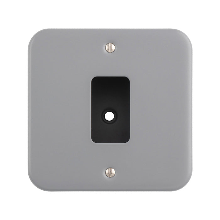 Metal Clad Grid Faceplate with Back Box