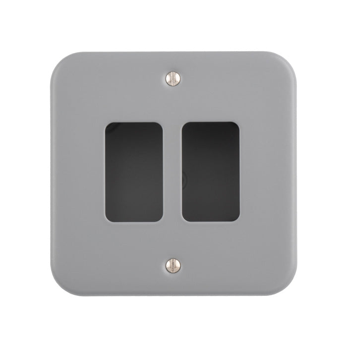 Metal Clad Grid Faceplate with Back Box